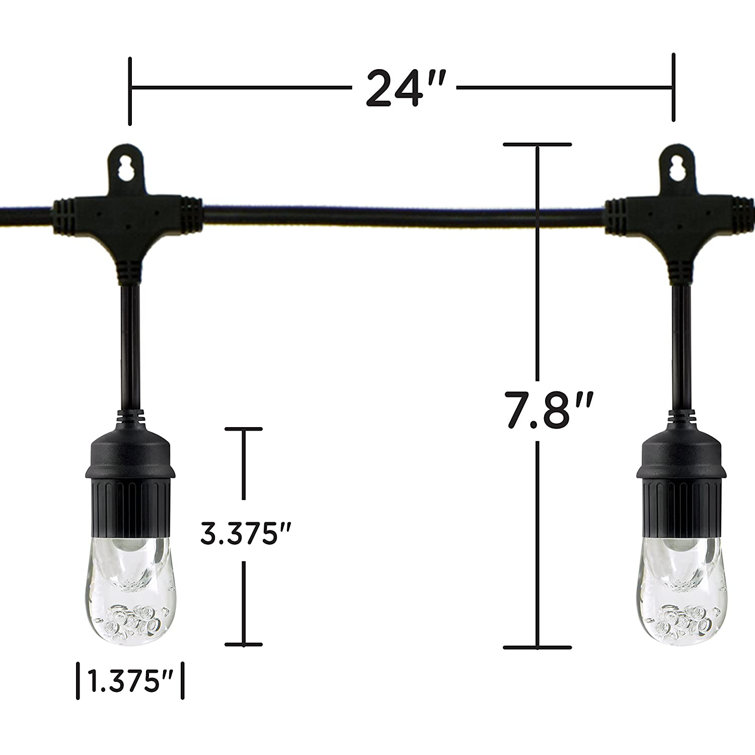 Enbrighten cafe lights store 36 ft